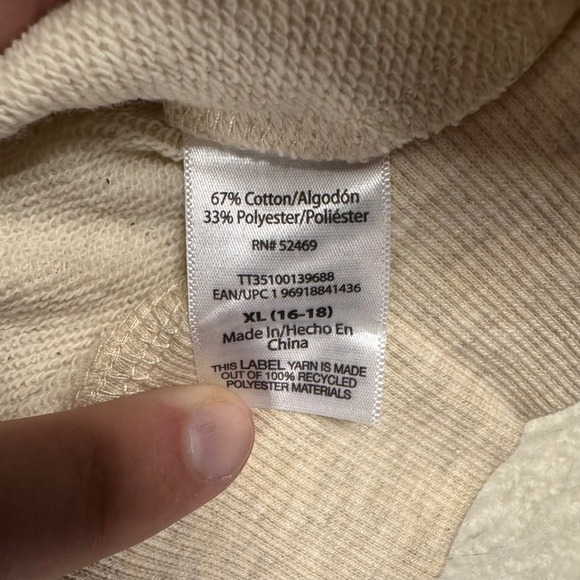 Time and Tru Womens XL 16/18 Button Up Mock Neck Sweatshirt Pullover Long Sleeve - Picture 10 of 11